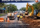 Obras de recuperação de vias avançam em regiões movimentadas