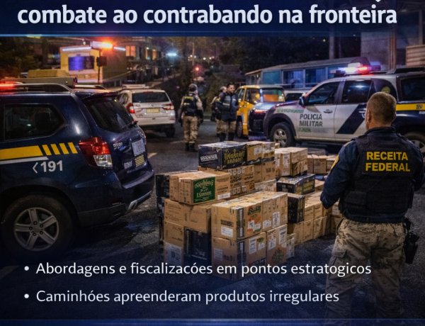 Ações integradas reforçam combate ao contrabando na fronteira