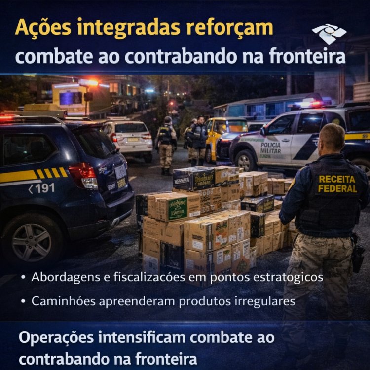 Ações integradas reforçam combate ao contrabando na fronteira