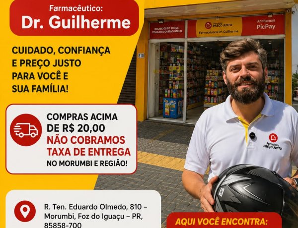 Farmácia Preço Justo oferece tele-entrega grátis no Morumbi e região em compras acima de R$ 20
