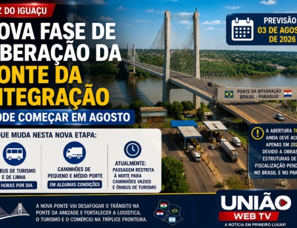 Nova fase de liberação da Ponte da Integração pode começar em agosto